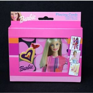 PRICE FIRM Barbie Pink Playing Cards Collector Set